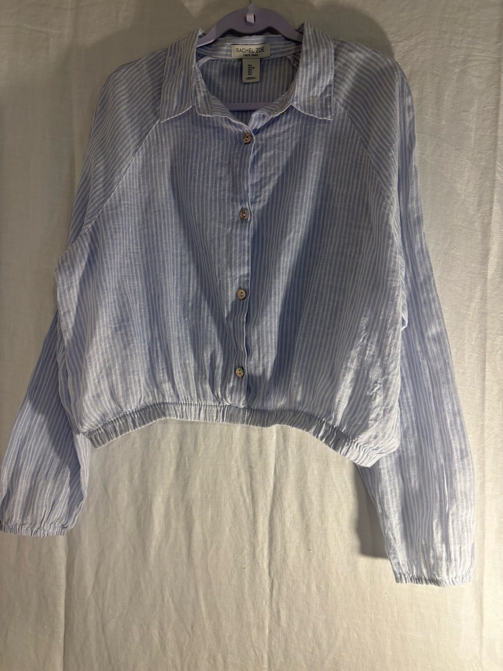 Rachel Zoe Women’s cropped blouse size L - Picture 2 of 6